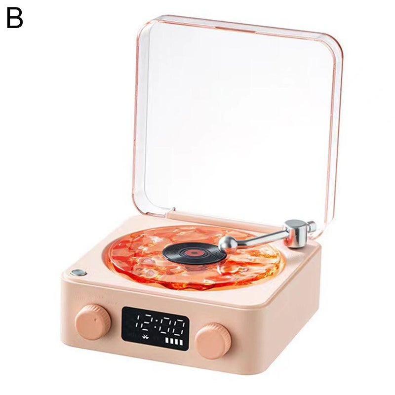 Bluetooth wireless small home birthday gift machine ambient record player speaker high-quality sound box